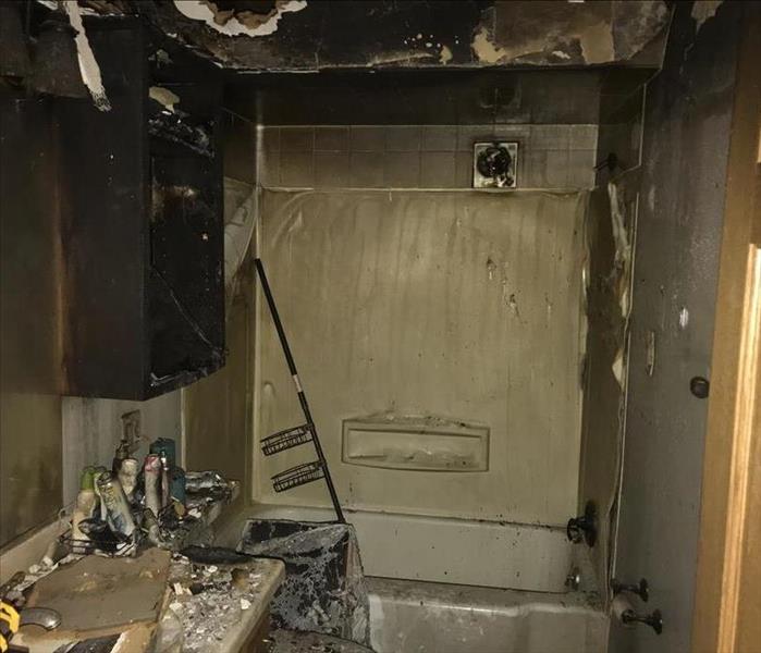 Fire Damaged Bathroom